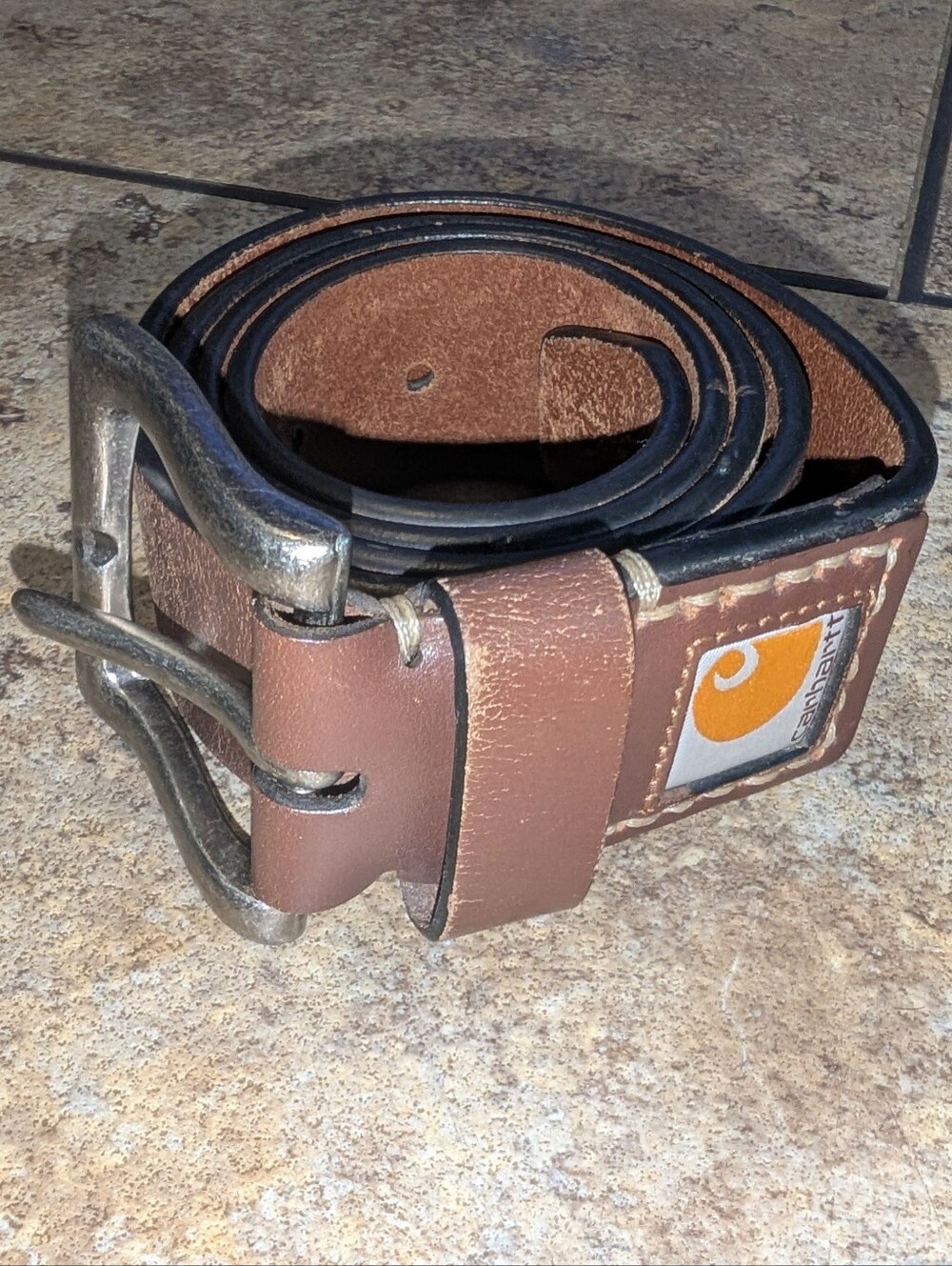 Carhartt Heavy Grain Leather Belt Size 32-33